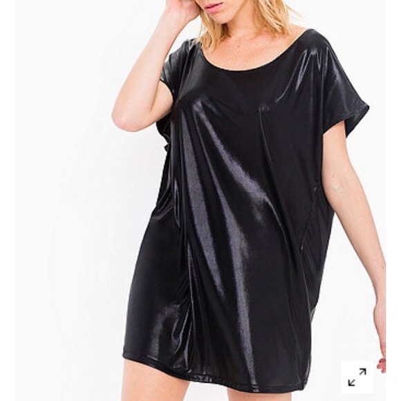 American Apparel Dresses & Skirts - Metallic tunic/mini dress | American Apparel